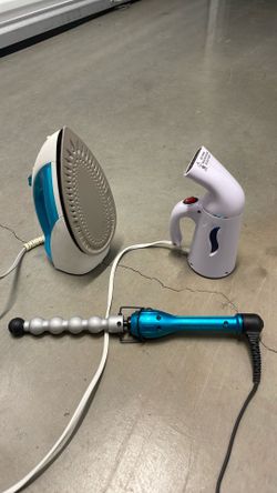 Steam Iron & Curling Iron