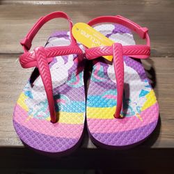 Unicorn Flip Flop Sandles..size 9 /10 Toddler New!! 