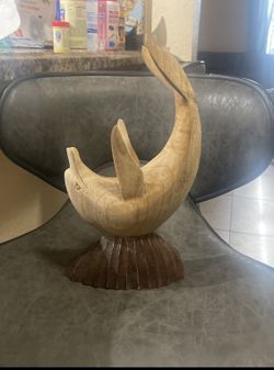 Wooden Dolphin $10.