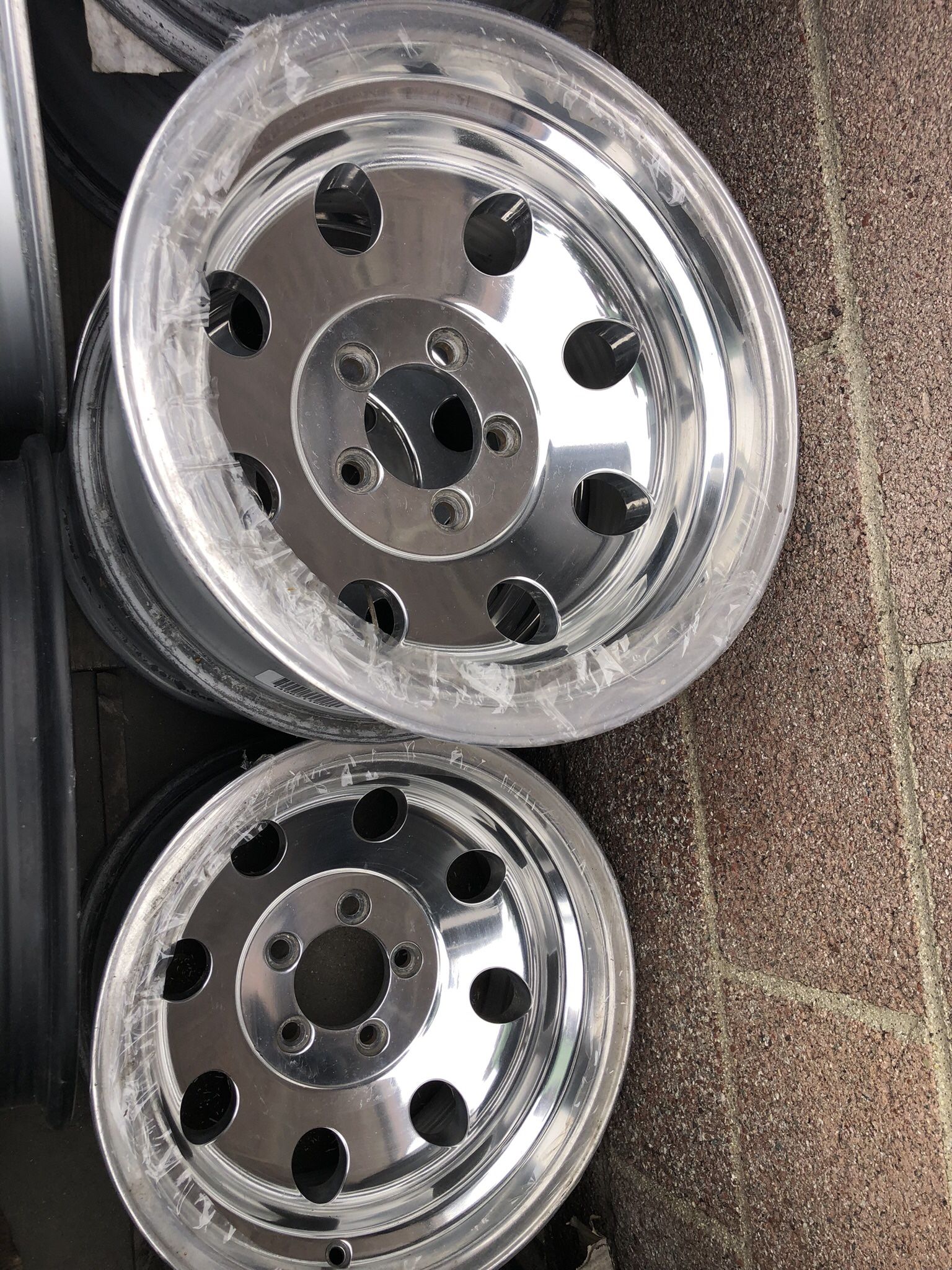 15x8 5x4.5 Bolt Pattern Polished Alloy Wheels