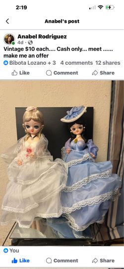 Vintage Decorative Dolls in Formal Gowns