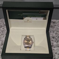 Rolex Datejust SS/18kt, Diamond Bezel, W Box/Papers 
