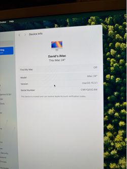 imac 24” apple computer