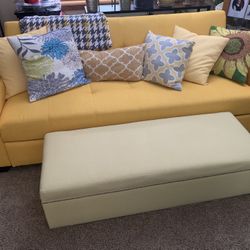 FLASH SALE!! This Weekend 💛Sale Sofa / couch That Turns Into A Bed AND Huge Ottoman