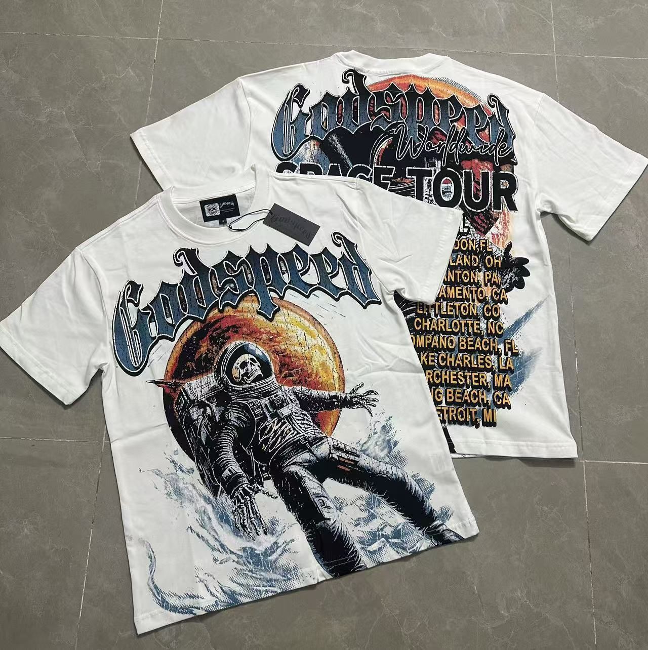 White Godspeed Space Tour - T-shirt 