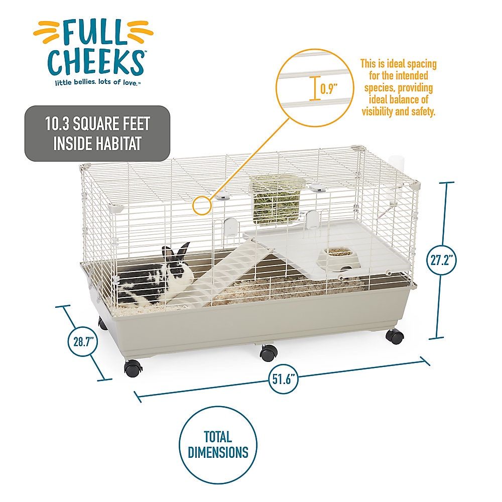 Full Cheeks Rabbit Cage Model