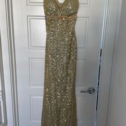Gold Sequin Dress
