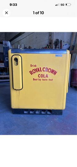 Royal crown RC ideal 55 vintage vending slider cooler soda coke machine