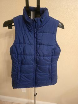 Blue Puffer Vest. Unisex. N. Jones And Horse