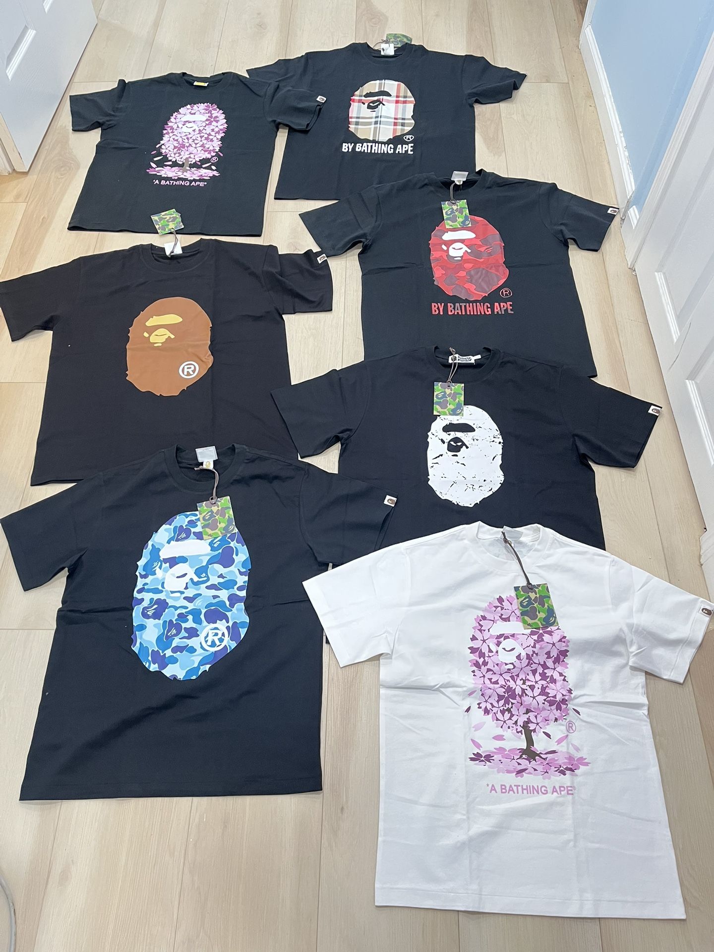 Bape Shirt (90 Each) All Sizes Brand New with Bags and Tags