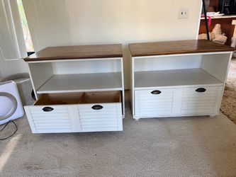 Solid wood cabinet tables