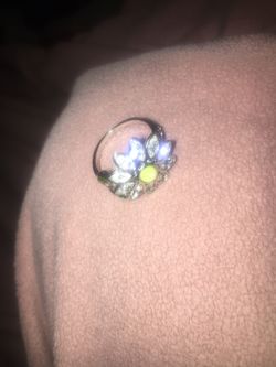 Lia Sophia Crystal cut ring