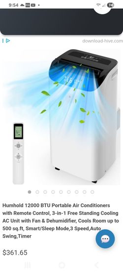 Humhold 12000 BTU Portable Air Conditioner