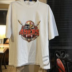 $25 Custom 49ERS 3XL White T-Shirt 