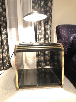 Black & Gold Side Tables