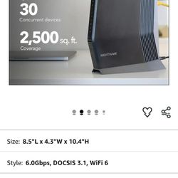 Netgear Nighthawk CAX80 Router/Modem Combo