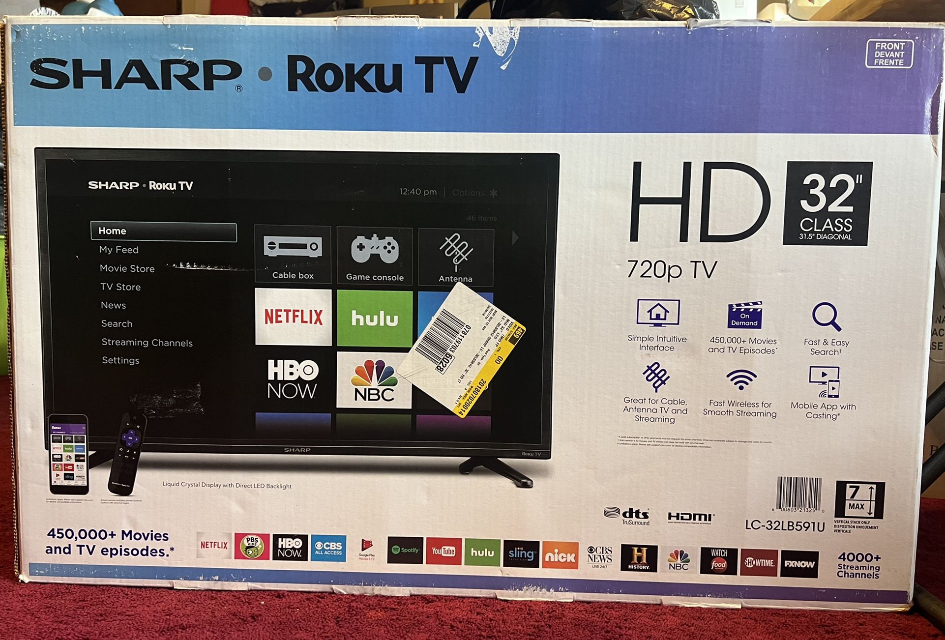 Sharp 32 Inch Smart Roku TV