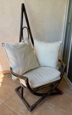 Vintage 2 piece Franco Albini style rattan seating set