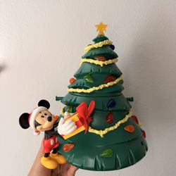 Disney Green Christmas Tree Popcorn Bucket 
