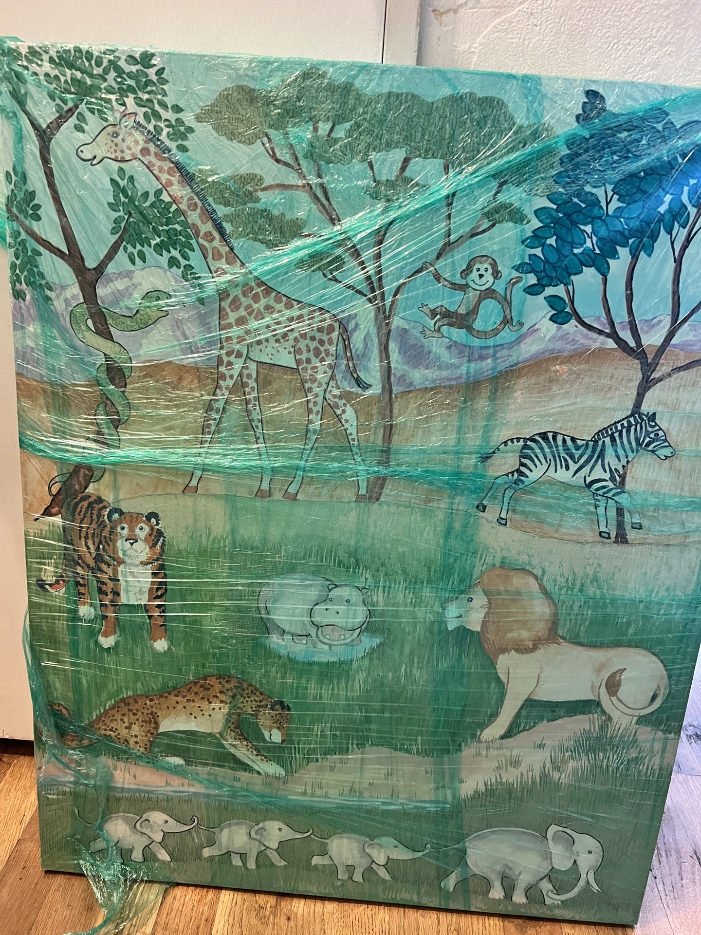 $5 Animal Painting Perfect For Nursery/kids Room