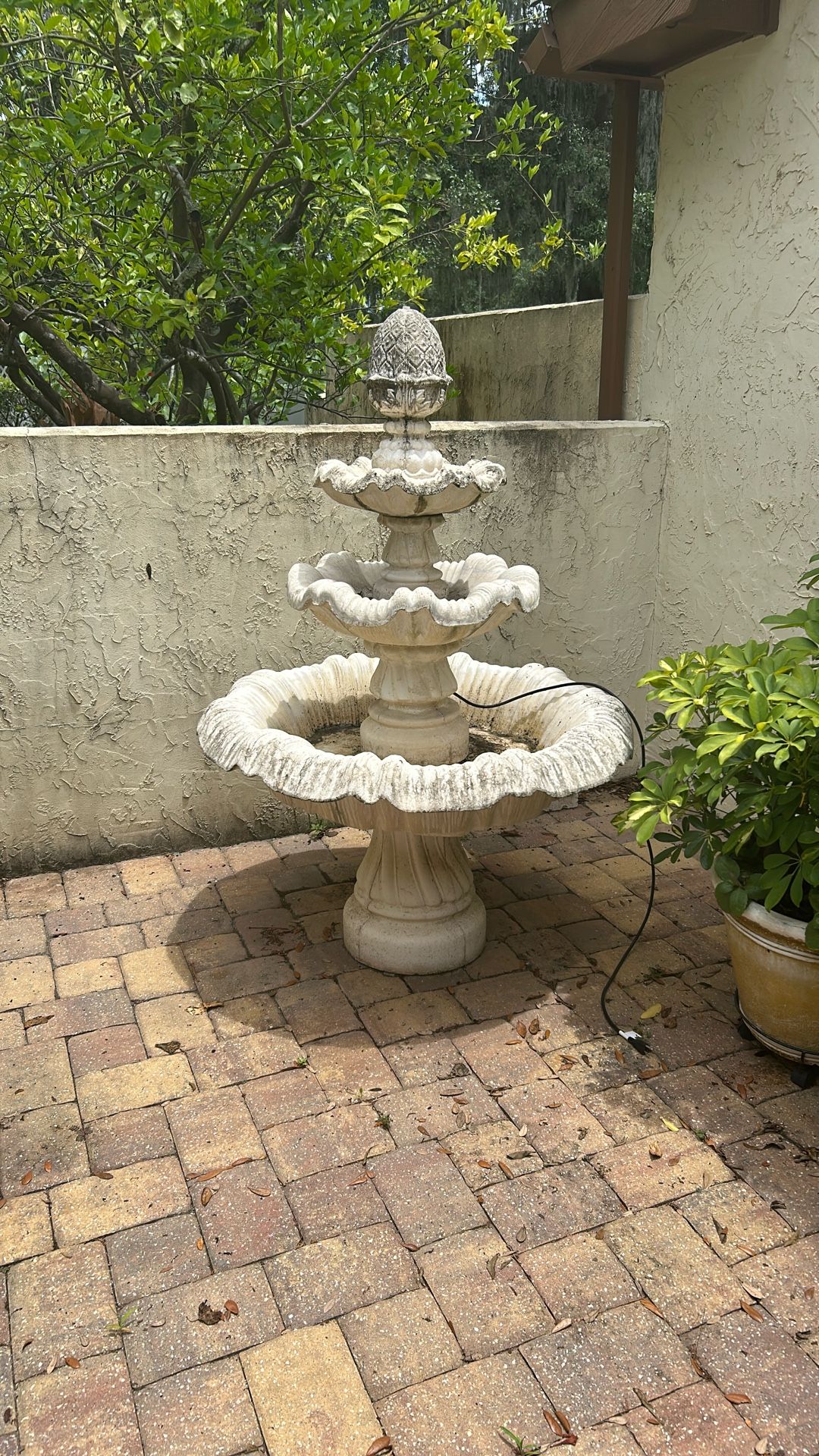 Concrete 3 Tier Fountain