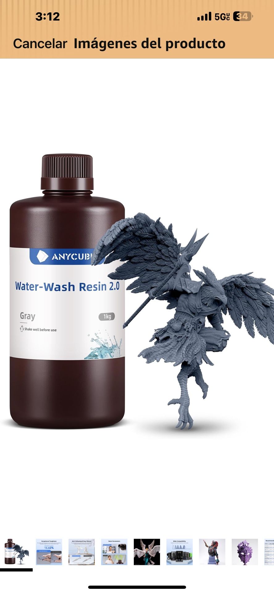 Anycubic Water Wash Resin +