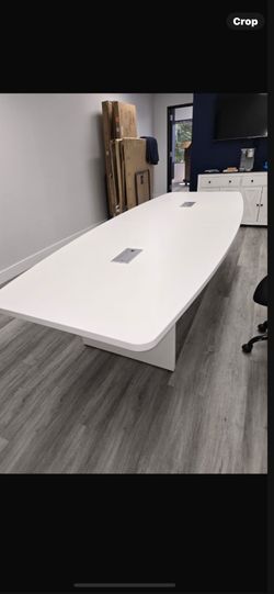 White Conference Table 4x10’ New! 