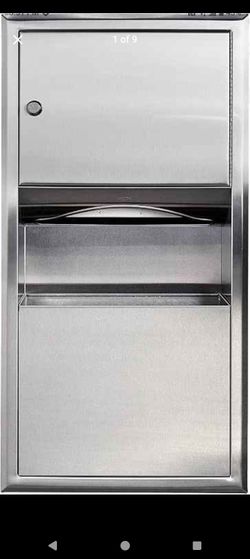 New in box 
BOBRICK 369 ClassicSeries Stainless Steel Recessed Paper Towel Dispenser with 2-Gallon Waste Receptacle, 28" Height, 14" Width, Satin Fini