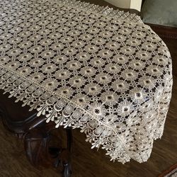Crochet Table Runner 48 “ X 24”/new