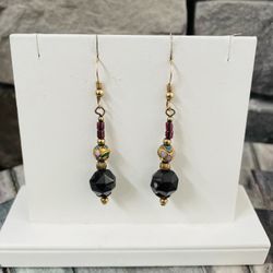 Faceted Garnet Earrings