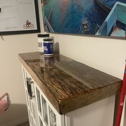 Custom Oak Top Craft Made Cabinet