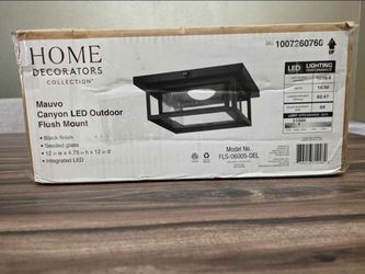 Home Decorators Mauvo Canyon LED Outdoor Flush Mount – New, Open Box