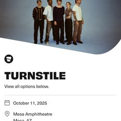 2x Turnstile Concert Tickets (Mesa, Arizona) 