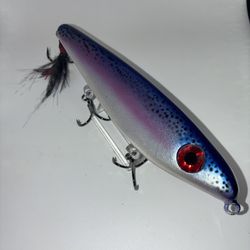 7”in. 2.8oz.topwater Walking Bait Handmade From Basswood.