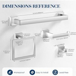 Bathroom Towel Set ( Nickel ) 3 SETS  IN  BOX