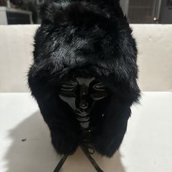 Vintage 100% Rabbit Fur Crown Cap Excellent Condition Looks New