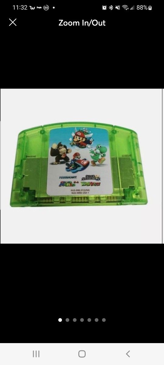 Nintendo 64 N64 4 In 1 Multi Game Smash Brothers Yoshi’s Super Mario 64 And Mario Kart