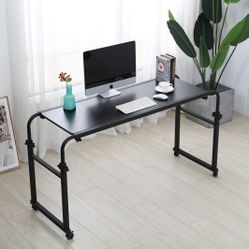 Black Table On Wheels, Extendable