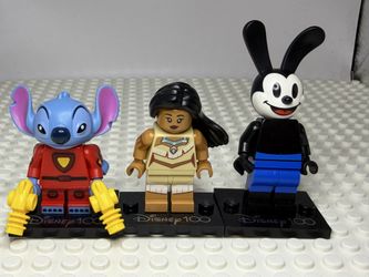 Retired LEGO Disney 100 Minifigures 71038 Stitch, Oswald Rabbit And Pocahontas