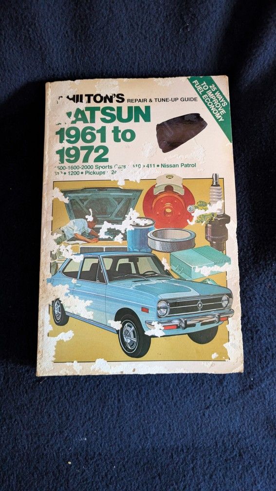 Book CHILTONS DATSON 1961 To 1972 Second Edition Repair And Tune Up ...