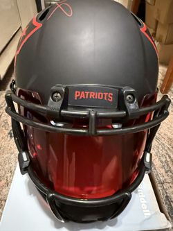 Tom Brady & Rob Gronkowski New England Patriots Dual-Signed Autographed Riddell Speed Football Helmet
