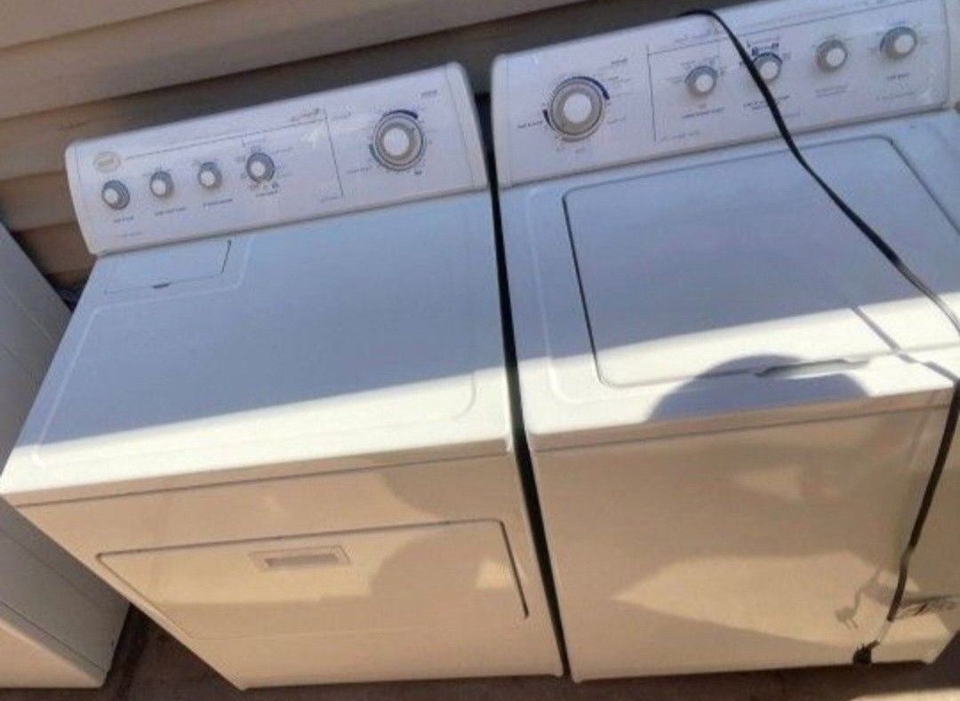WHIRLPOOL SET WASHER AND ELECTRIC DRYER WORKING GOOD/30 DAYS WARRANTY 