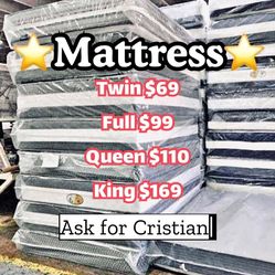 New Mattresses  Twin mattress Full mattress Queen mattress  King mattress  Colchones nuevos  Beds 