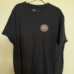 Reef x Pancho’s Pismo Beach California Graphic T Shirt Men’s XXL Black Surf Double Sided