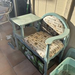 Antique Chair/Desk (Telephone Table)