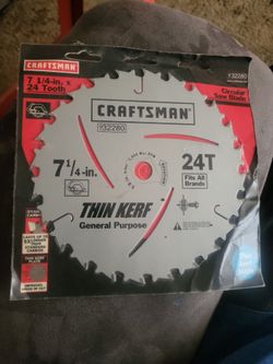 Craftsman  24T  Thin Kerf*General Purpose*Saw Blade
