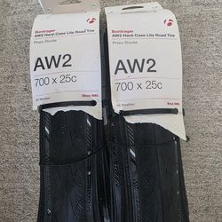 🔥🚲🔥Bontrager AW2 Hard-Case Lite set of 2 tires brand new🔥🚲🔥