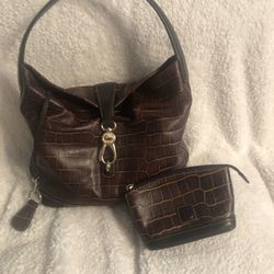 Dooney & Bourke Croc Hobo Bag