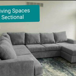 Gray Sectional Couch Sofa With Chaise 