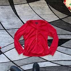 2000 ruched button blouse